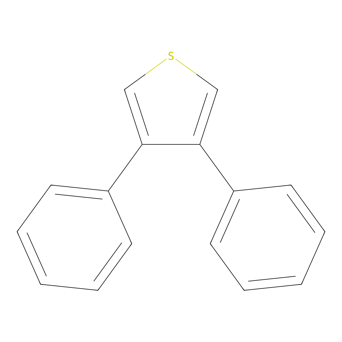 3,4-Diphenylthiophene molecular structure, CAS 16939-13-2