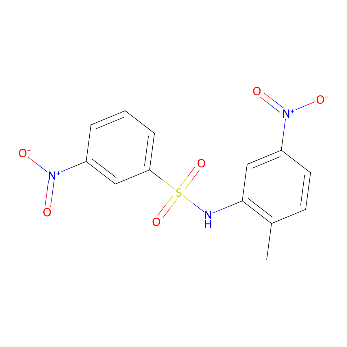 3,5'-Dinitro-2'-methylbenzenesulfonanilide molecular structure, CAS 16939-25-6