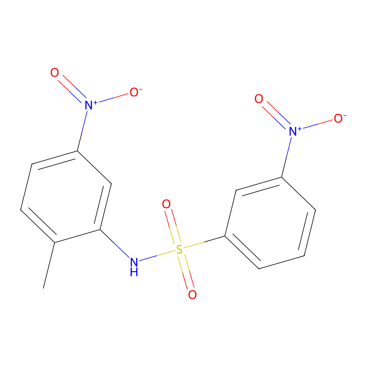 3,5'-Dinitro-2'-methylbenzenesulfonanilide molecular structure, CAS 16939-25-6