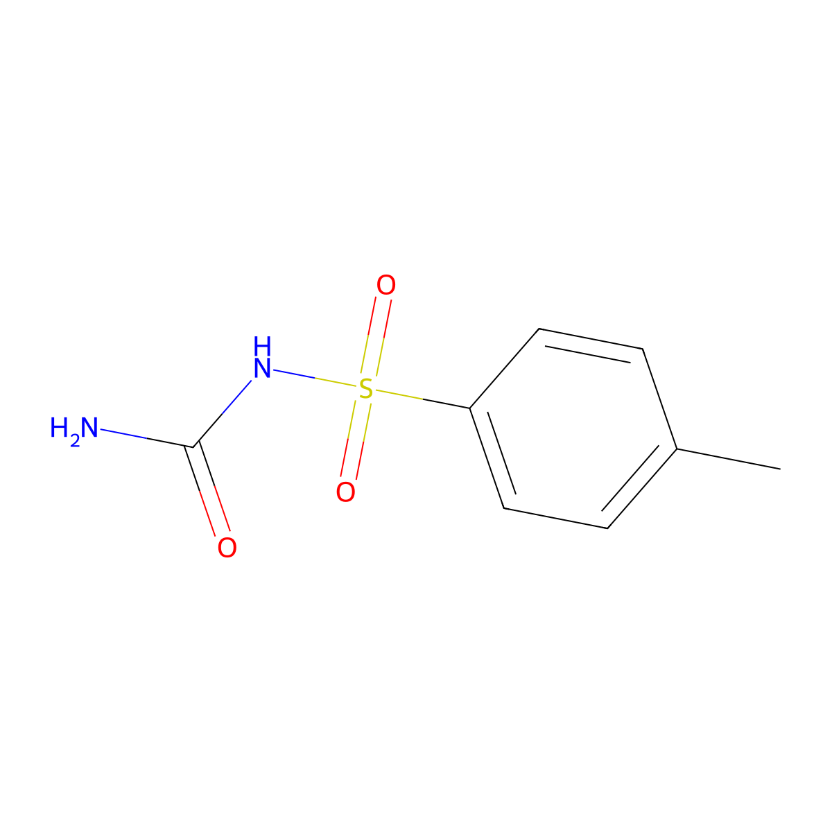 Tosylurea molecular structure, CAS 1694-06-0