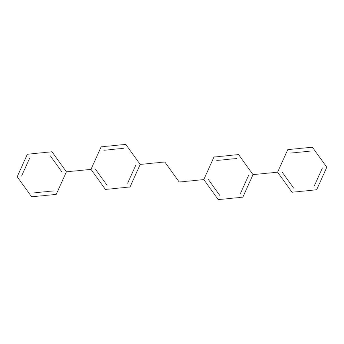 1-Phenyl-4-[2-(4-phenylphenyl)ethyl]benzene molecular structure, CAS 1694-23-1