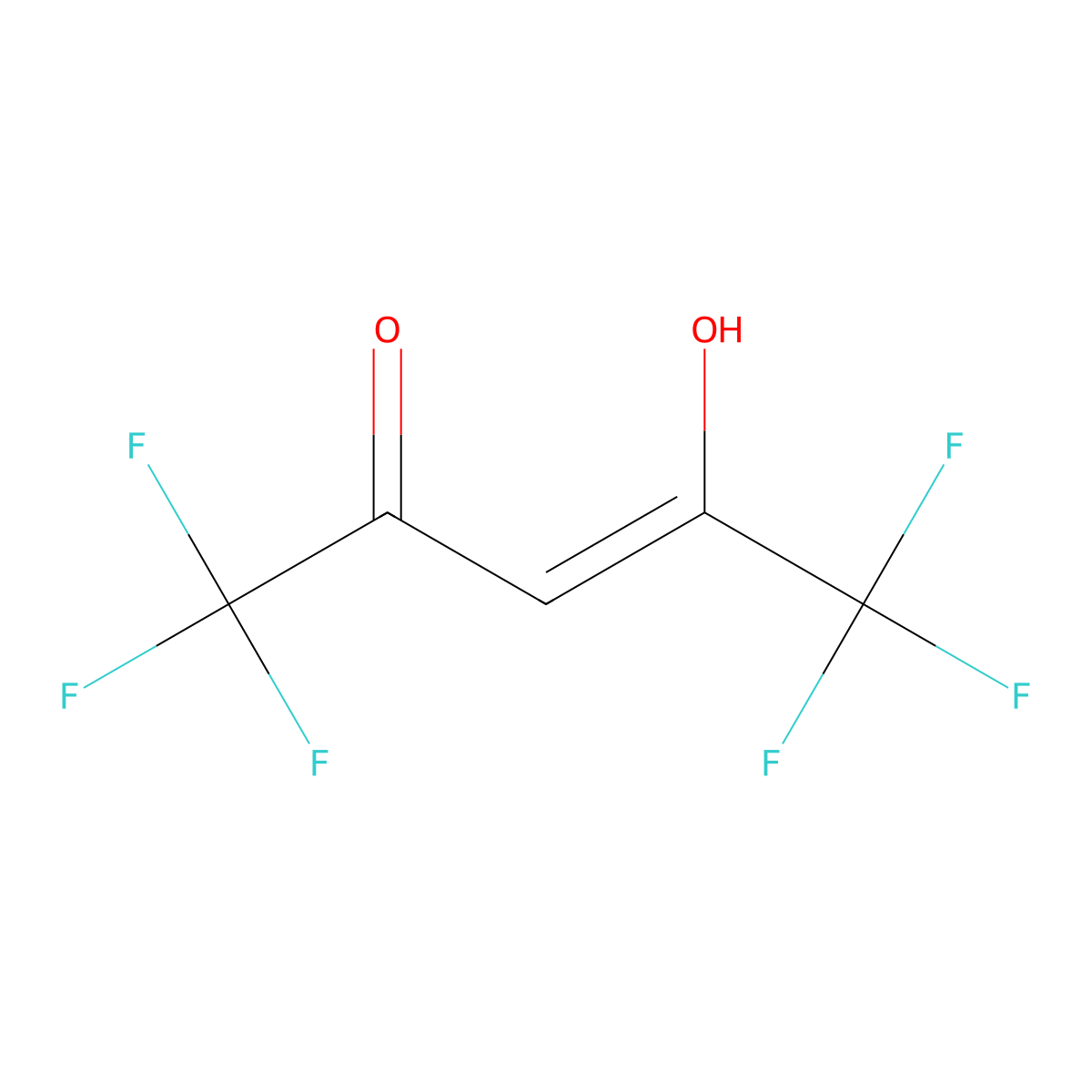3H-Perfluoro-4-hydroxy-3-penten-2-one molecular structure, CAS 1694-30-0