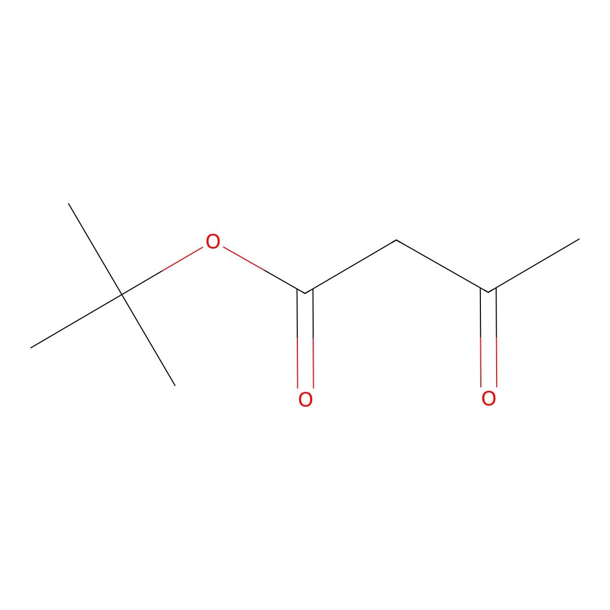 Tert-butyl acetoacetate molecular structure, CAS 1694-31-1