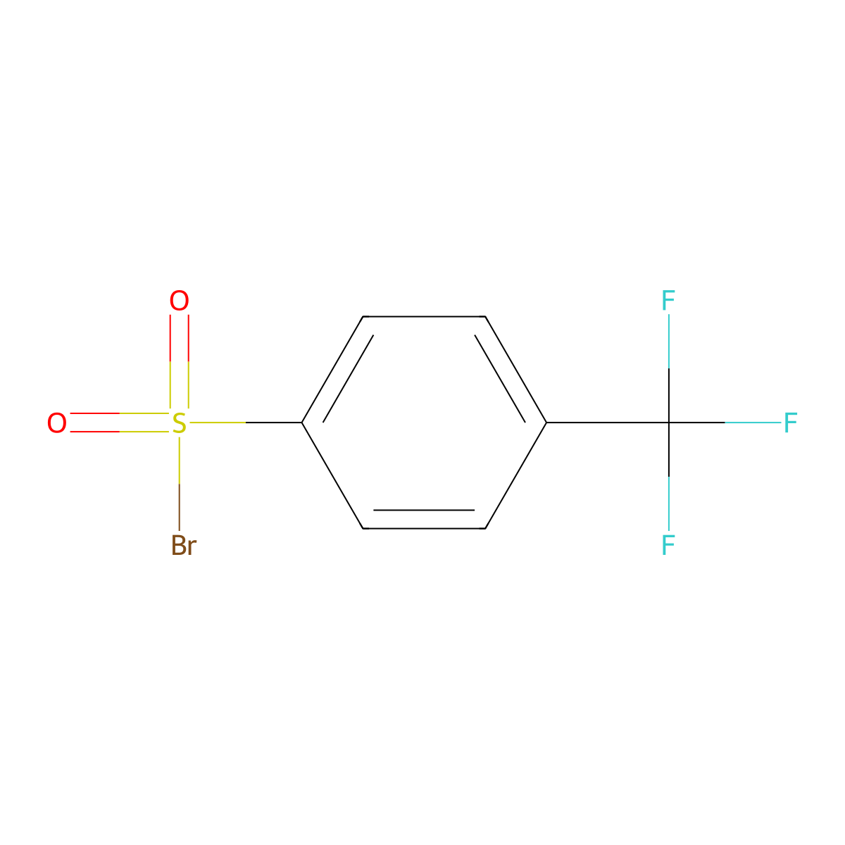 4-(Trifluoromethyl)benzene-1-sulfonyl bromide molecular structure, CAS 1694090-08-8