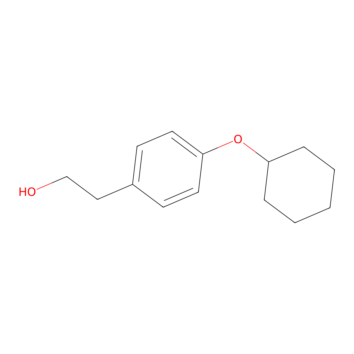 2-(4-(Cyclohexyloxy)phenyl)ethanol molecular structure, CAS 1694092-38-0