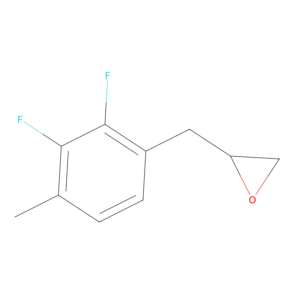 2-[(2,3-Difluoro-4-methylphenyl)methyl]oxirane molecular structure, CAS 1694112-83-8