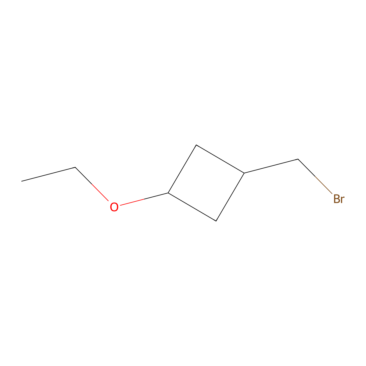 1-(Bromomethyl)-3-ethoxycyclobutane molecular structure, CAS 1694151-62-6