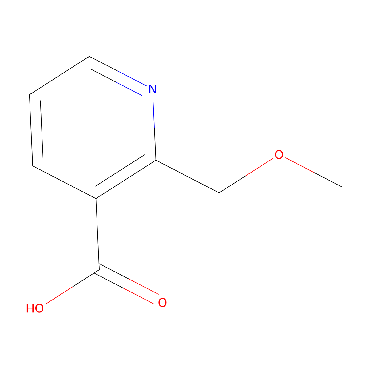 2-(Methoxymethyl)nicotinic acid molecular structure, CAS 1694212-07-1