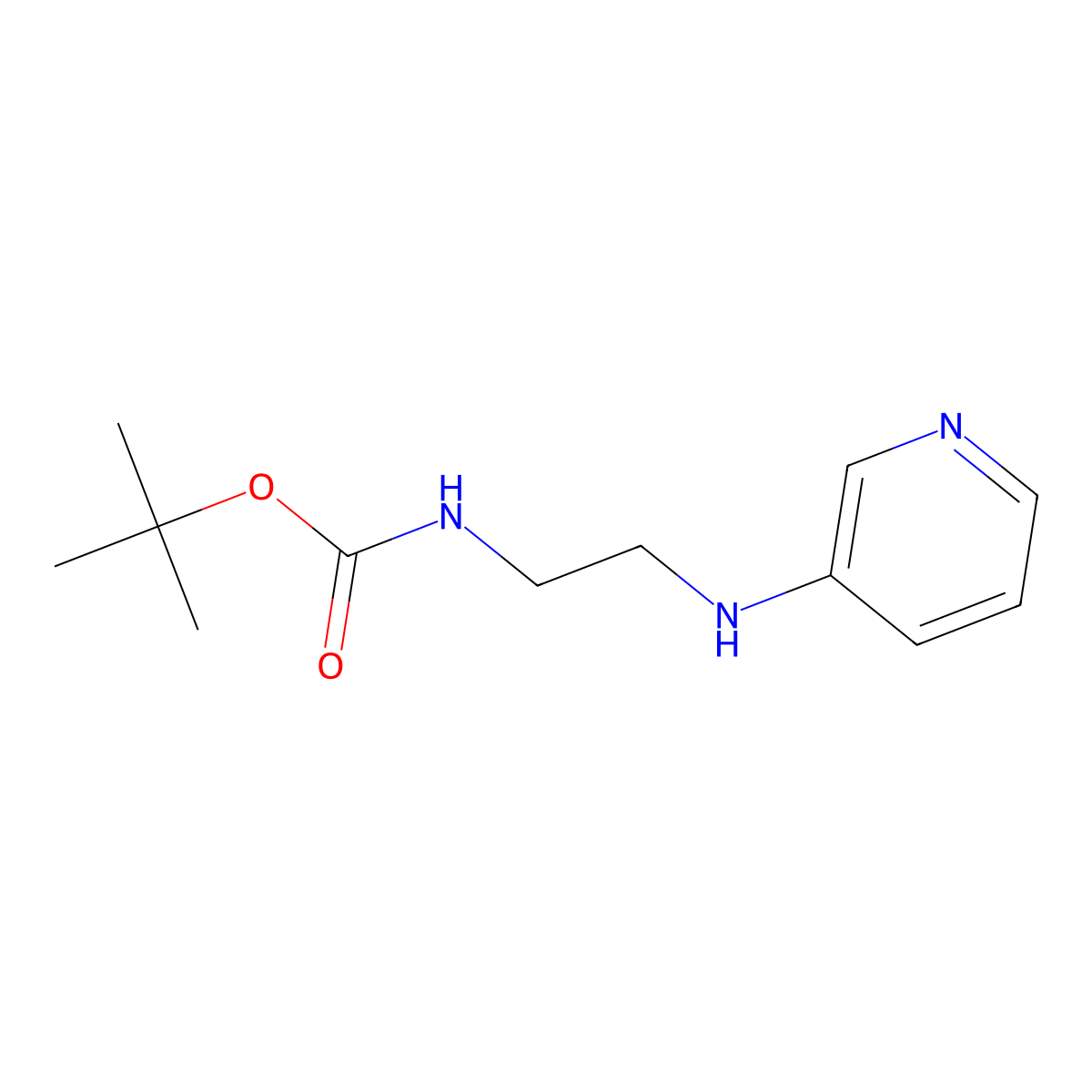 tert-Butyl (2-(pyridin-3-ylamino)ethyl)carbamate molecular structure, CAS 1694232-96-6