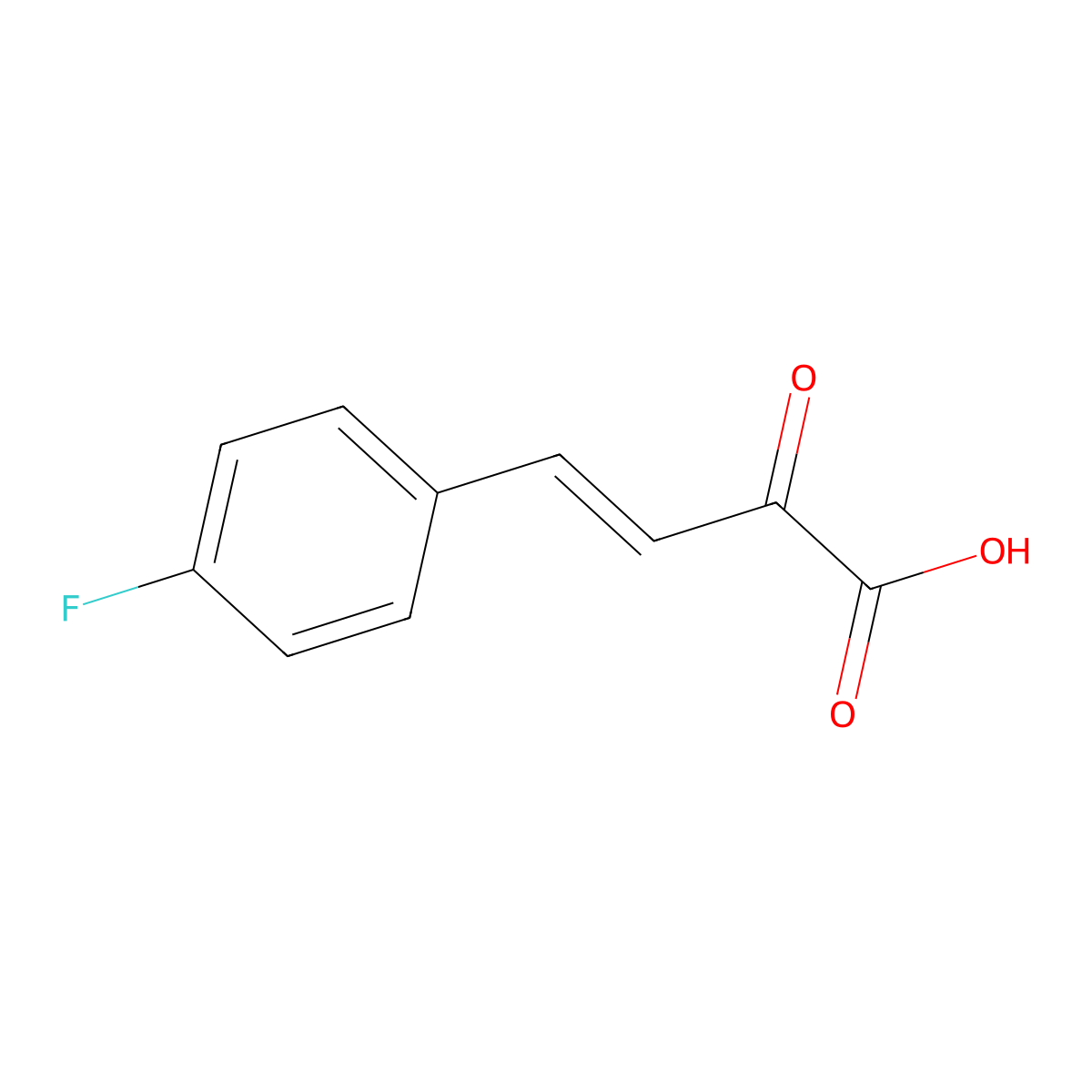 4-(4-Fluorophenyl)-2-oxobut-3-enoic acid molecular structure, CAS 16943-75-2