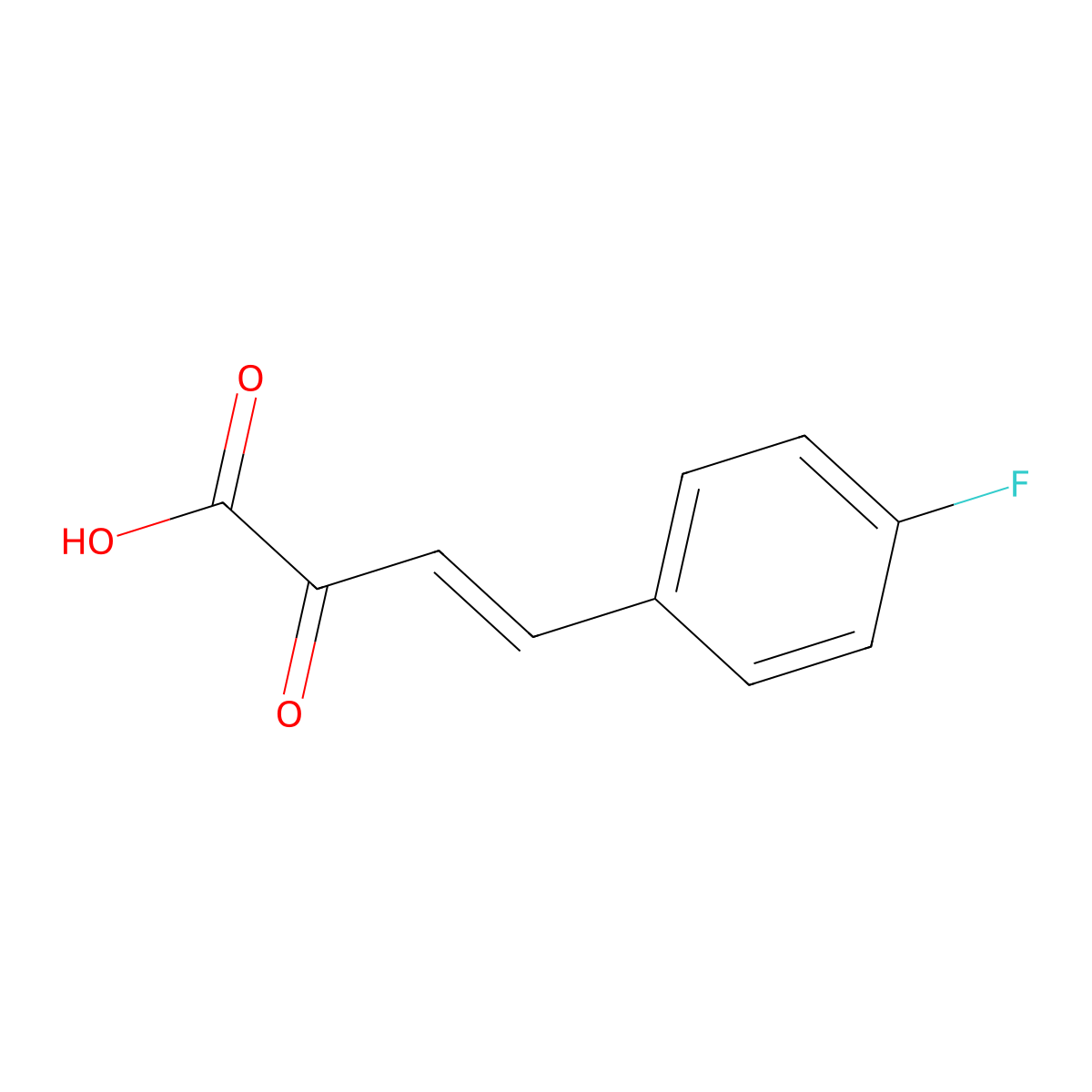 4-(4-Fluorophenyl)-2-oxobut-3-enoic acid molecular structure, CAS 16943-75-2