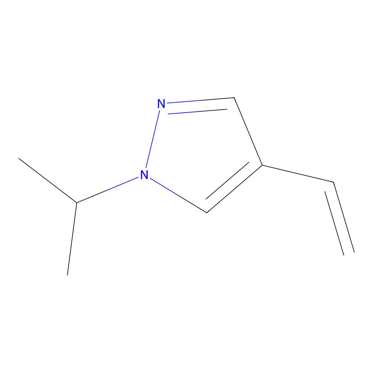 4-Ethenyl-1-(propan-2-yl)-1h-pyrazole molecular structure, CAS 1694318-45-0