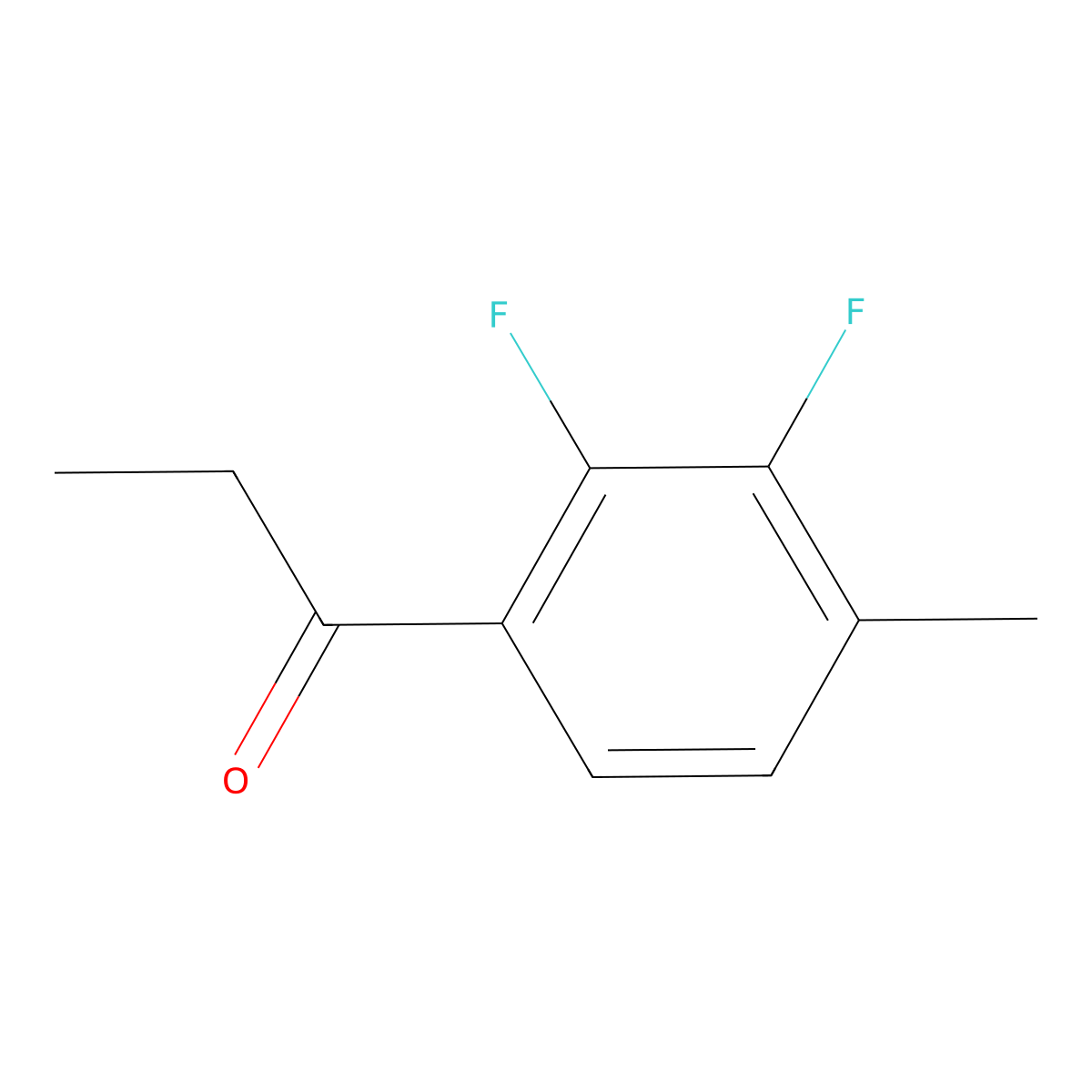 1-(2,3-Difluoro-4-methylphenyl)-1-propanone molecular structure, CAS 1694387-00-2