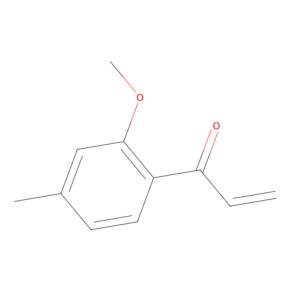 1-(2-Methoxy-4-methylphenyl)prop-2-en-1-one molecular structure, CAS 1694423-20-5
