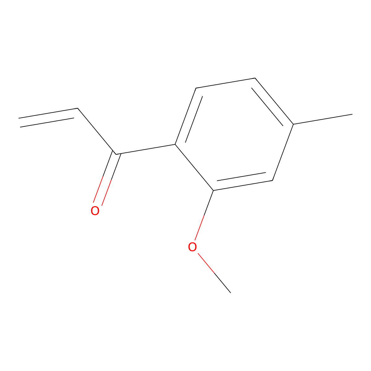 1-(2-Methoxy-4-methylphenyl)prop-2-en-1-one molecular structure, CAS 1694423-20-5