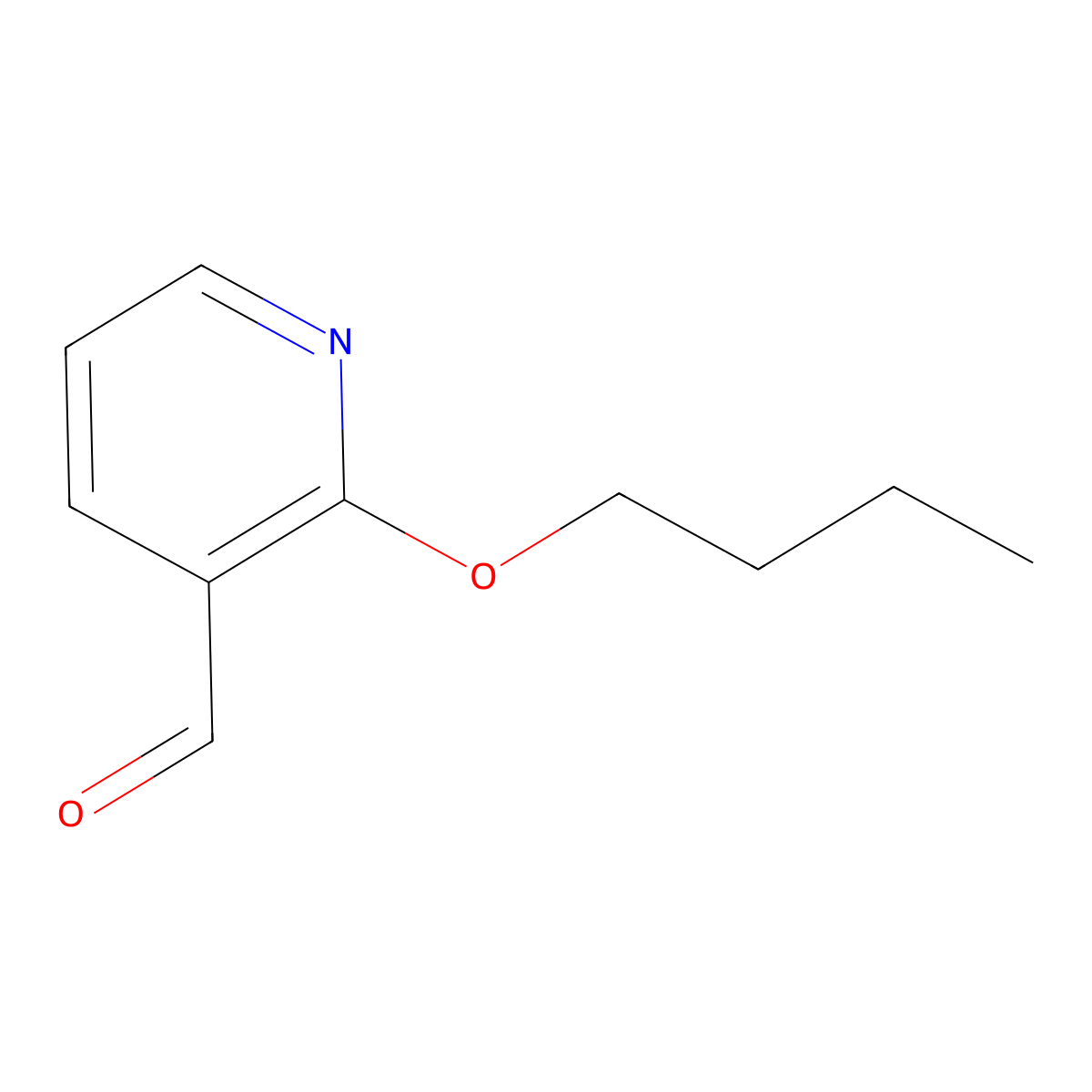 2-Butoxynicotinaldehyde molecular structure, CAS 1694428-67-5