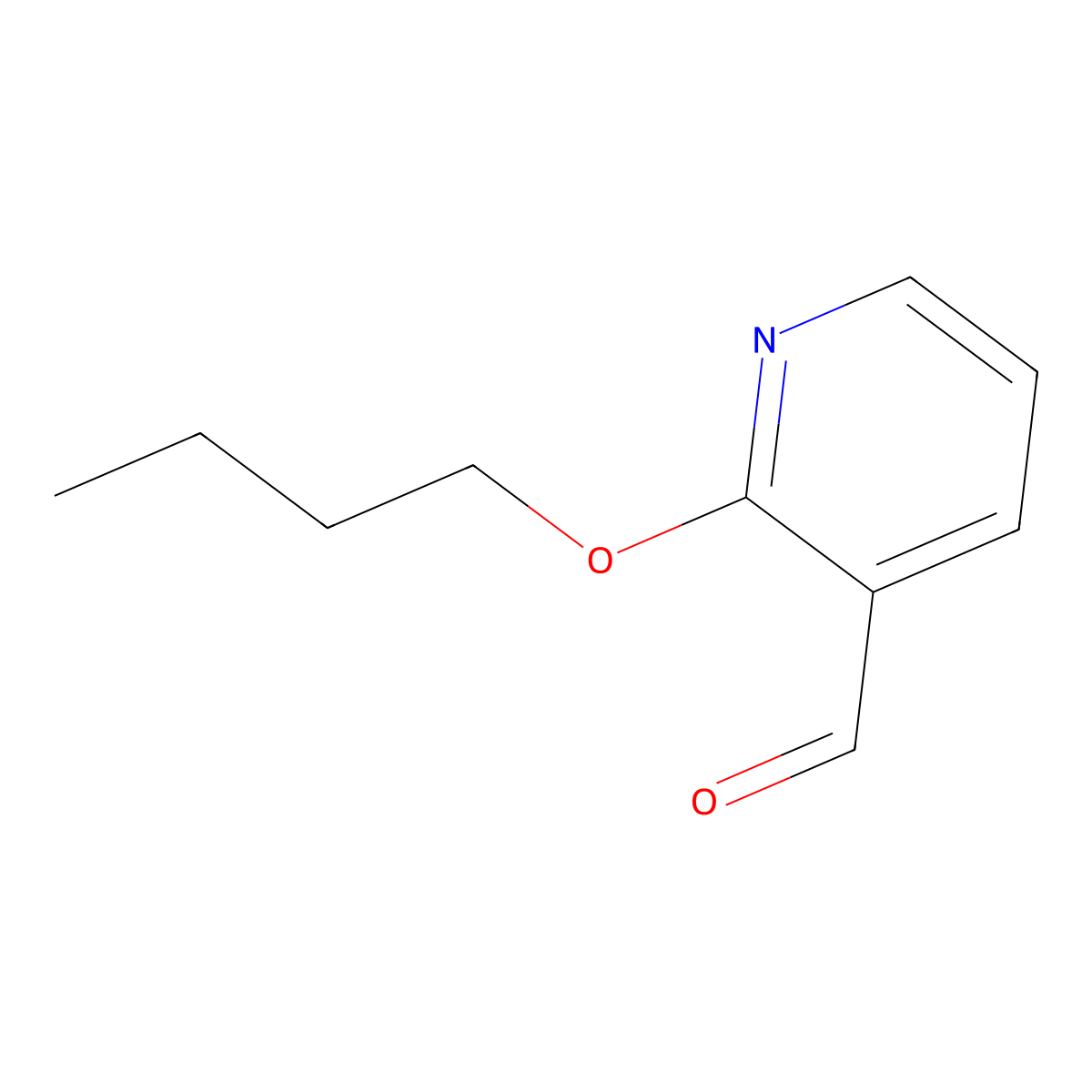 2-Butoxynicotinaldehyde molecular structure, CAS 1694428-67-5