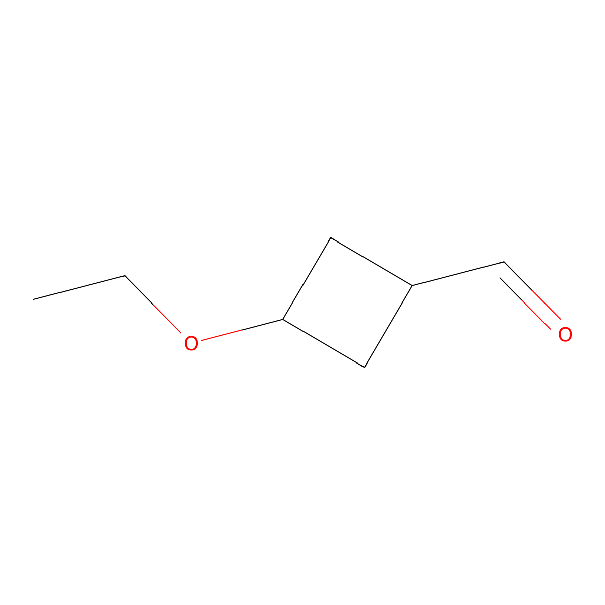 3-Ethoxycyclobutane-1-carbaldehyde molecular structure, CAS 1694465-65-0