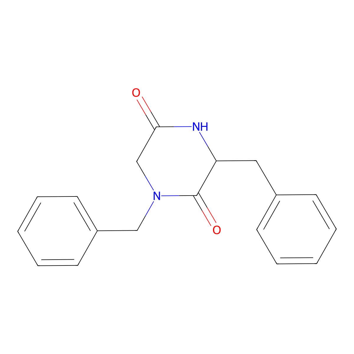 (S)-1,3-Dibenzylpiperazine-2,5-dione molecular structure, CAS 169447-84-1