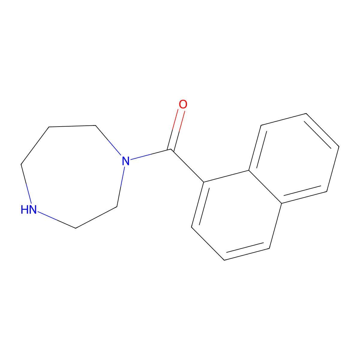 1-(Naphthalene-1-carbonyl)-1,4-diazepane molecular structure, CAS 169448-77-5