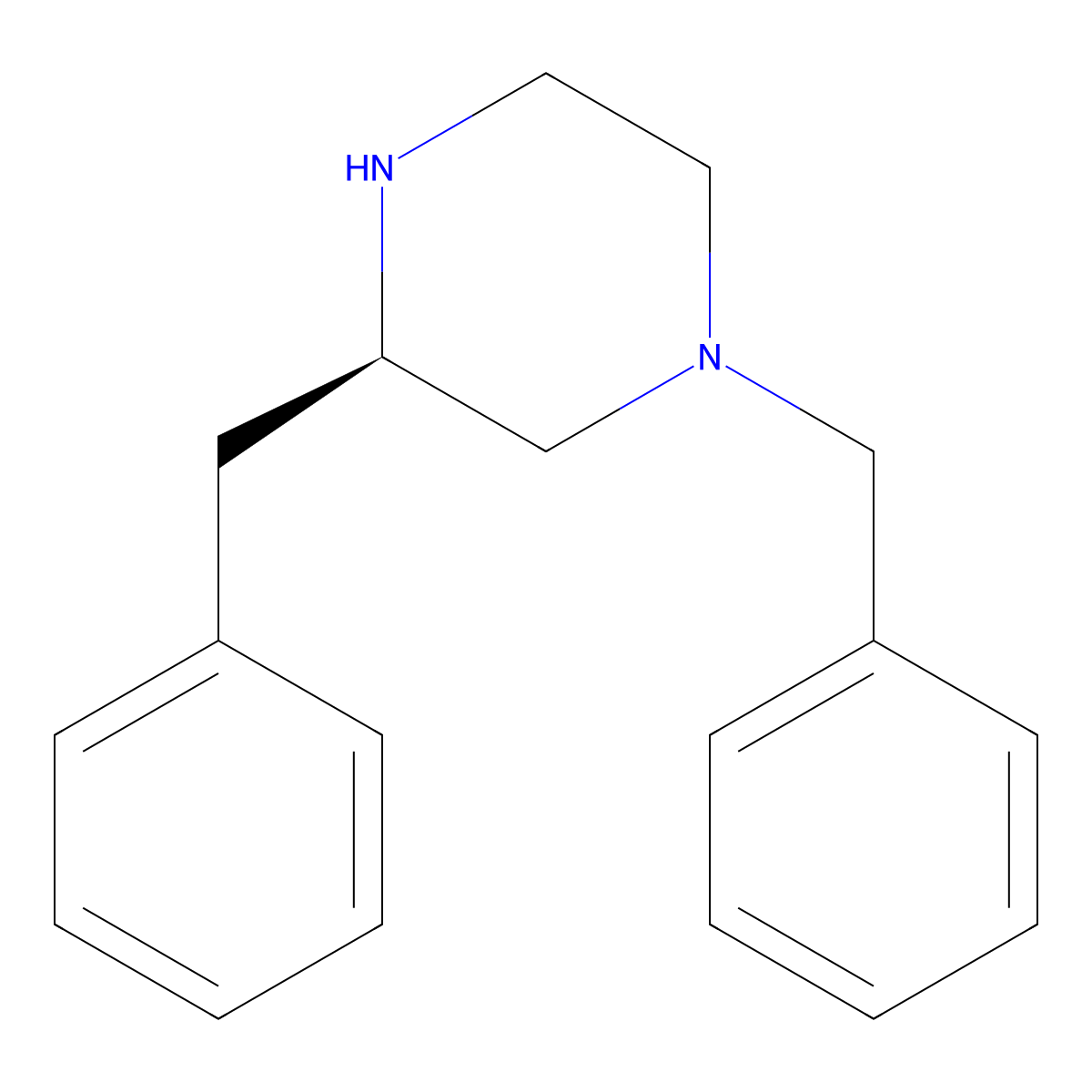 (R)-1,3-dibenzylpiperazine molecular structure, CAS 169458-69-9
