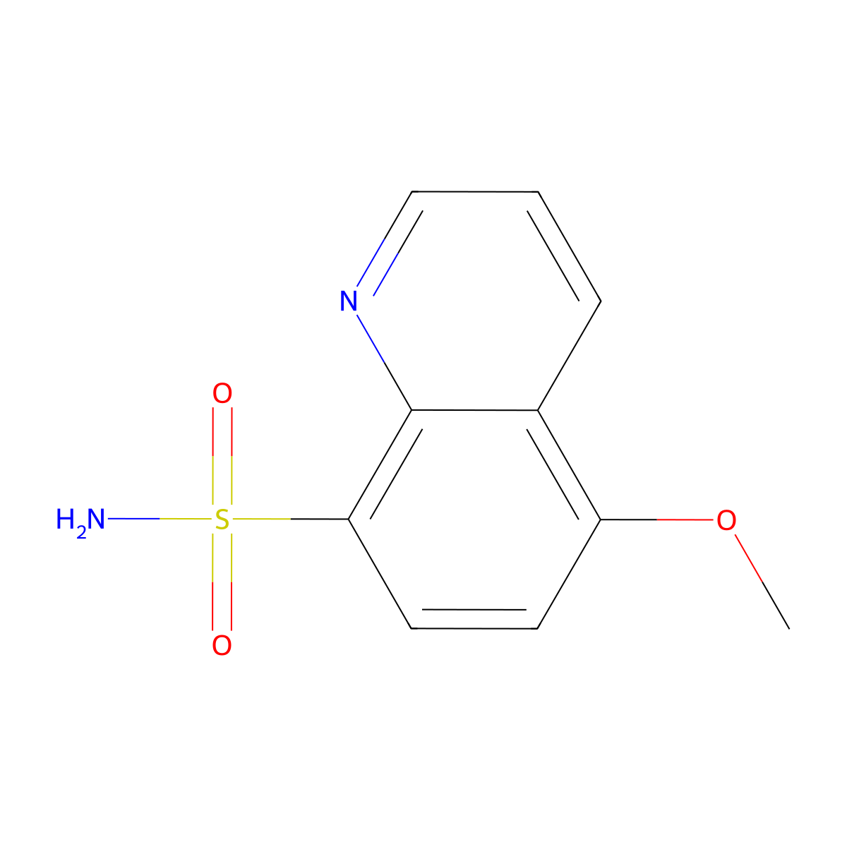 5-Methoxyquinoline-8-sulfonamide molecular structure, CAS 1694592-99-8
