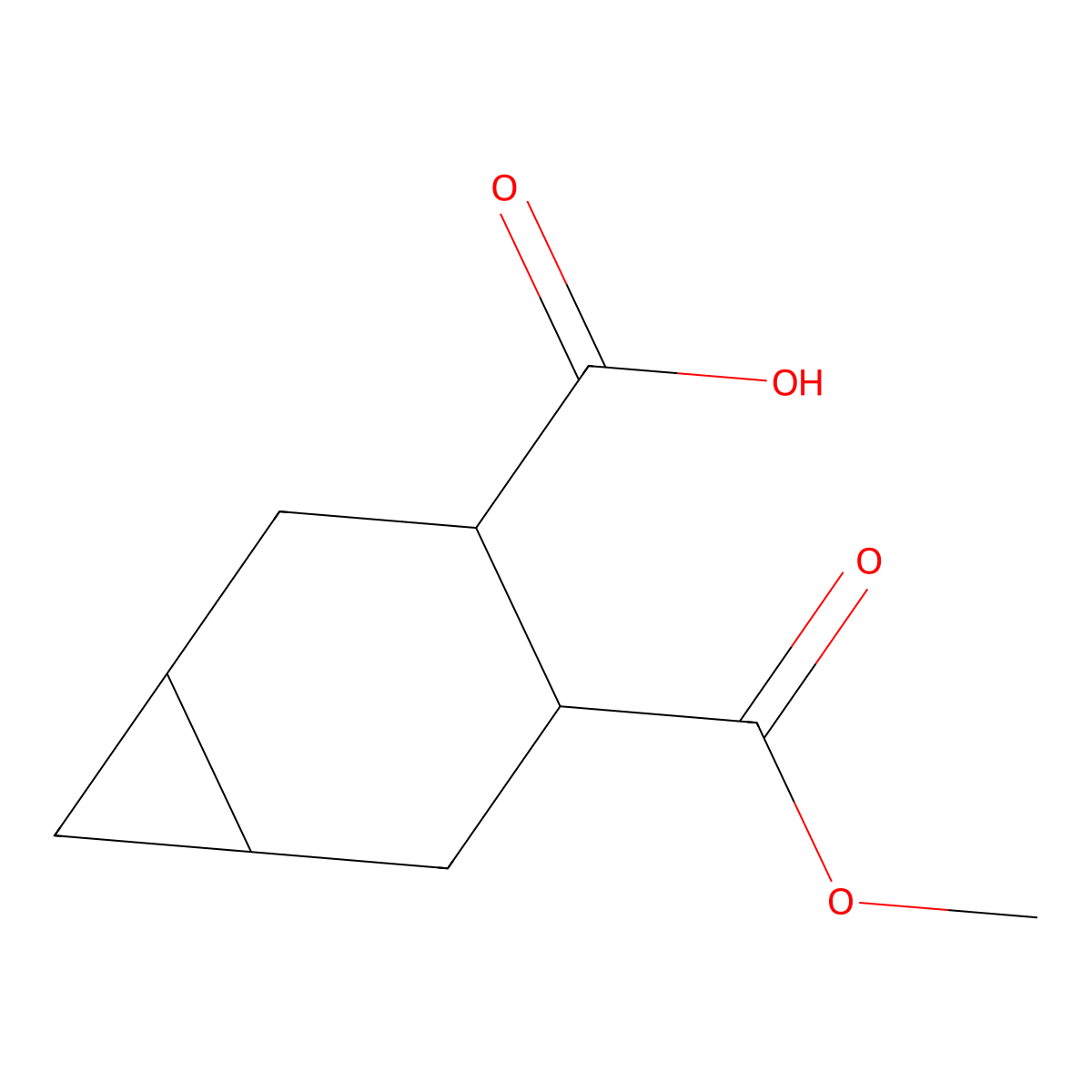 (3R,4R)-4-(Methoxycarbonyl)bicyclo[4.1.0]heptane-3-carboxylic acid molecular structure, CAS 1694638-23-7
