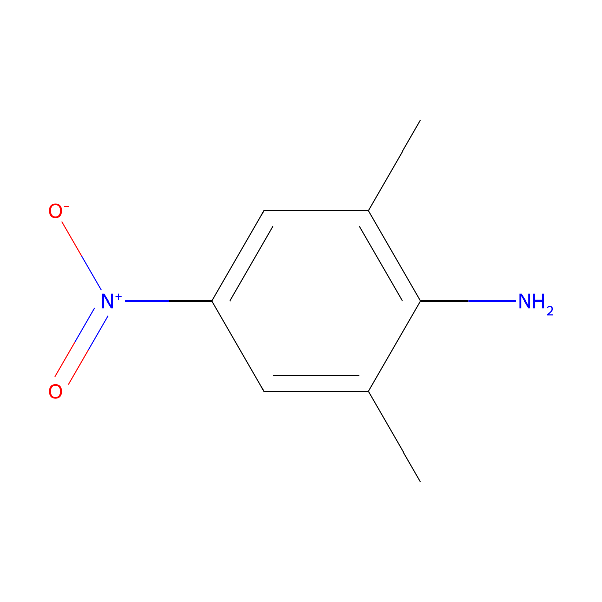 2,6-Dimethyl-4-nitroaniline molecular structure, CAS 16947-63-0