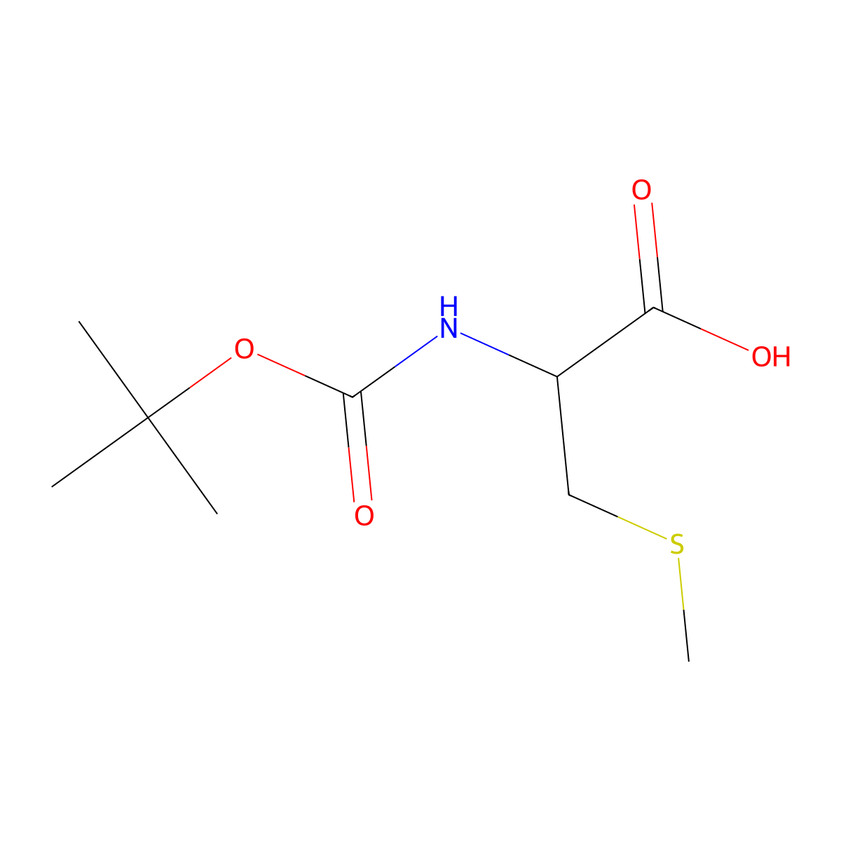 Boc-cys(ME)-OH molecular structure, CAS 16947-80-1