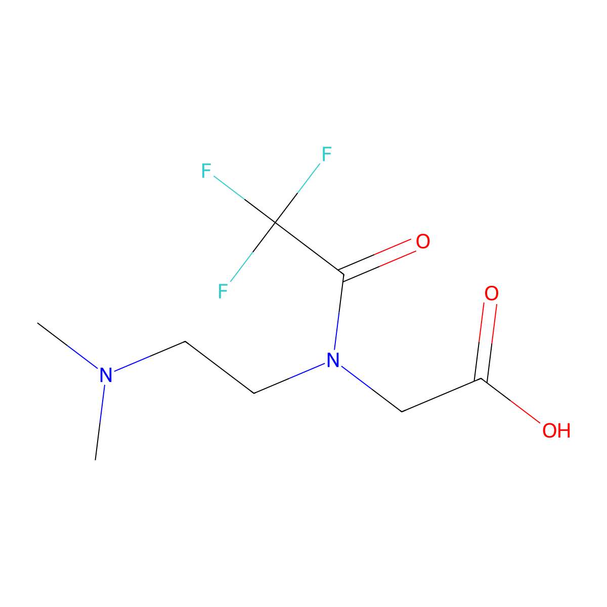 2-{N-[2-(dimethylamino)ethyl]-2,2,2-trifluoroacetamido}acetic acid molecular structure, CAS 1694748-86-1