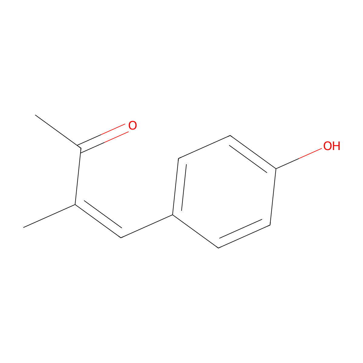 (3e)-4-(4-Hydroxyphenyl)-3-methylbut-3-en-2-one molecular structure, CAS 169477-87-6
