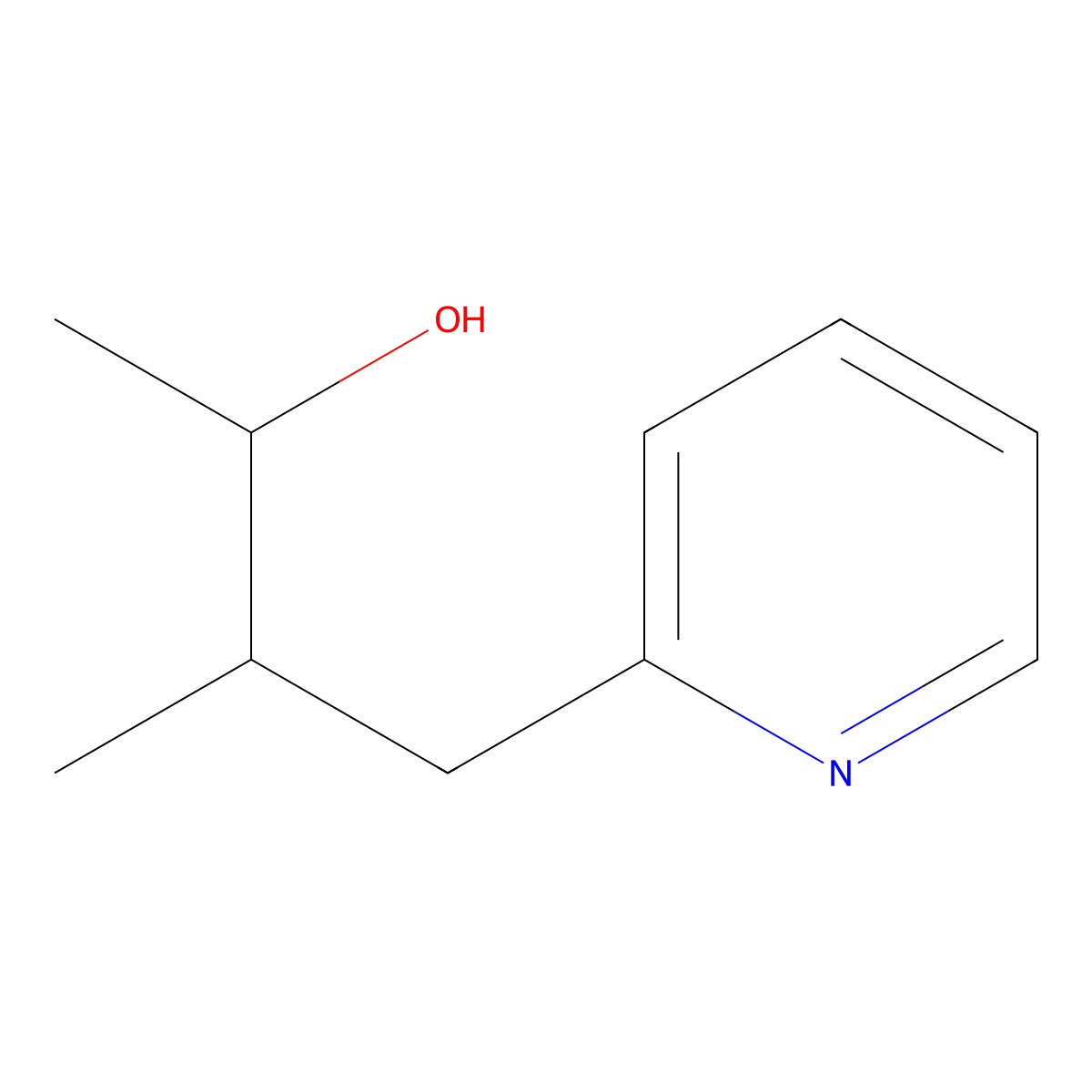 3-Methyl-4-(pyridin-2-yl)butan-2-ol molecular structure, CAS 169477-98-9