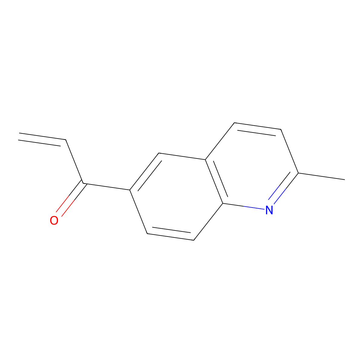 1-(2-Methylquinolin-6-yl)prop-2-en-1-one molecular structure, CAS 1694770-14-3