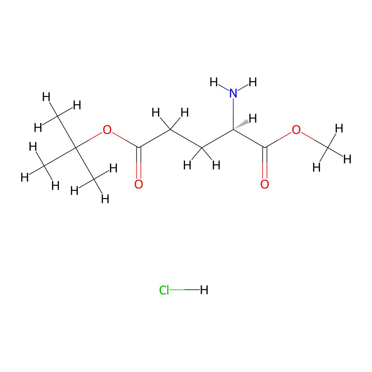 h-d-Glu(OtBu)-OMe.HCl molecular structure, CAS 16948-36-0