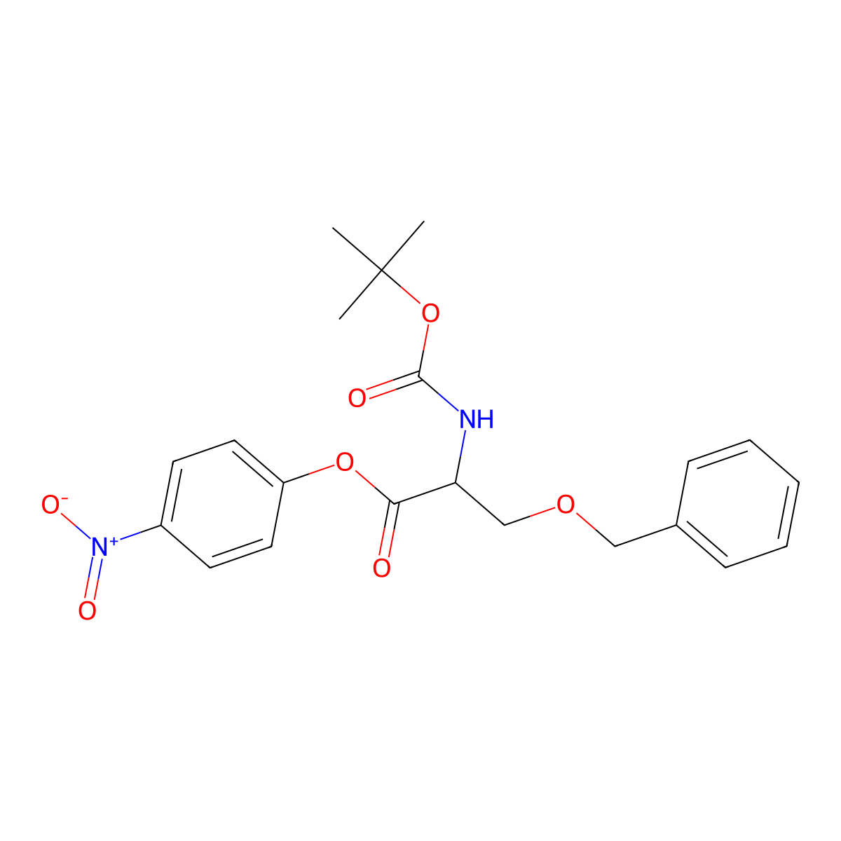Boc-Ser(Bzl)-Onp molecular structure, CAS 16948-39-3