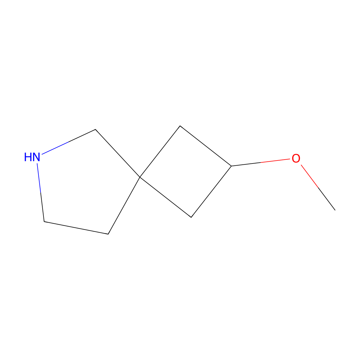 2-Methoxy-6-azaspiro[3.4]octane molecular structure, CAS 1694801-55-2
