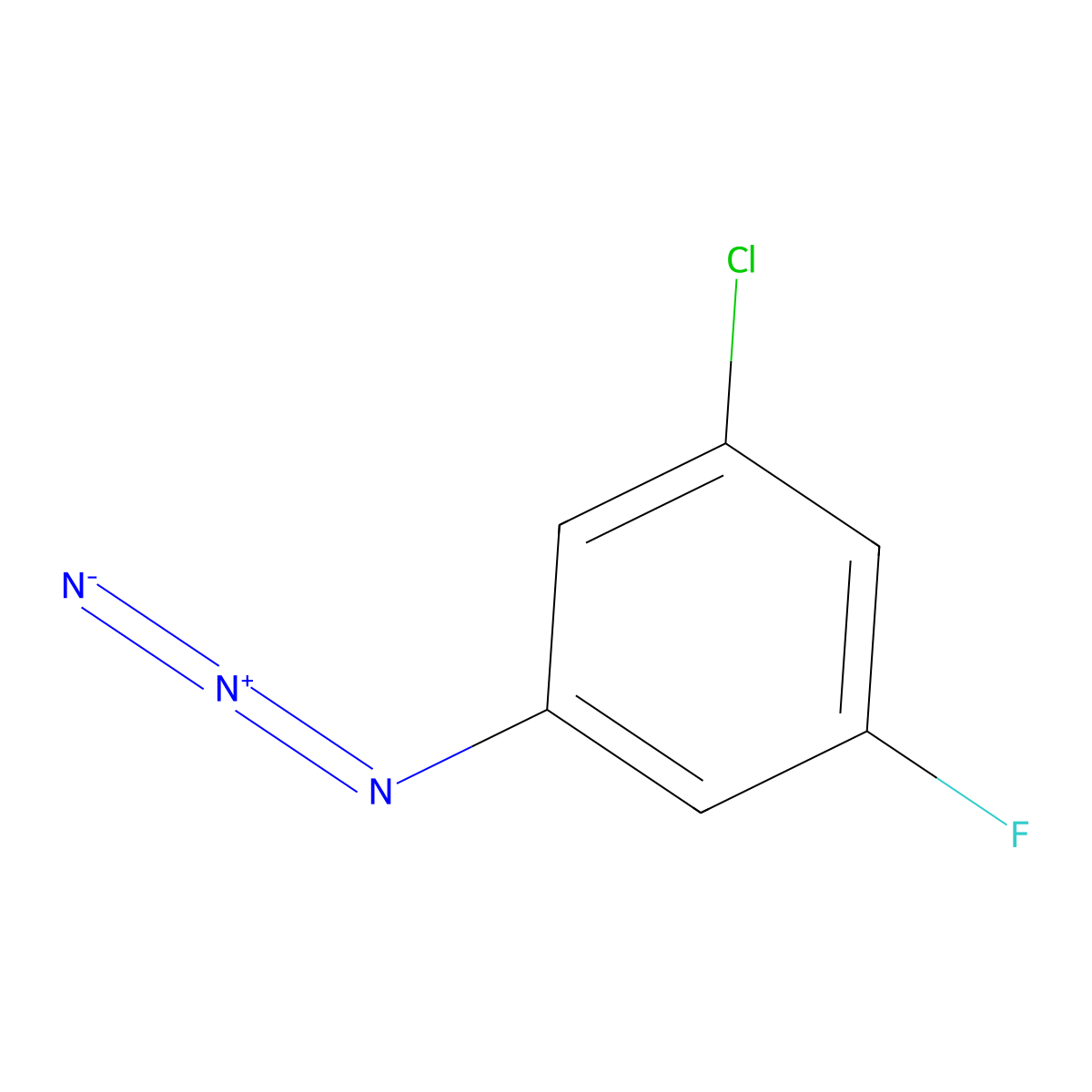 1-Azido-3-chloro-5-fluorobenzene molecular structure, CAS 1694834-23-5