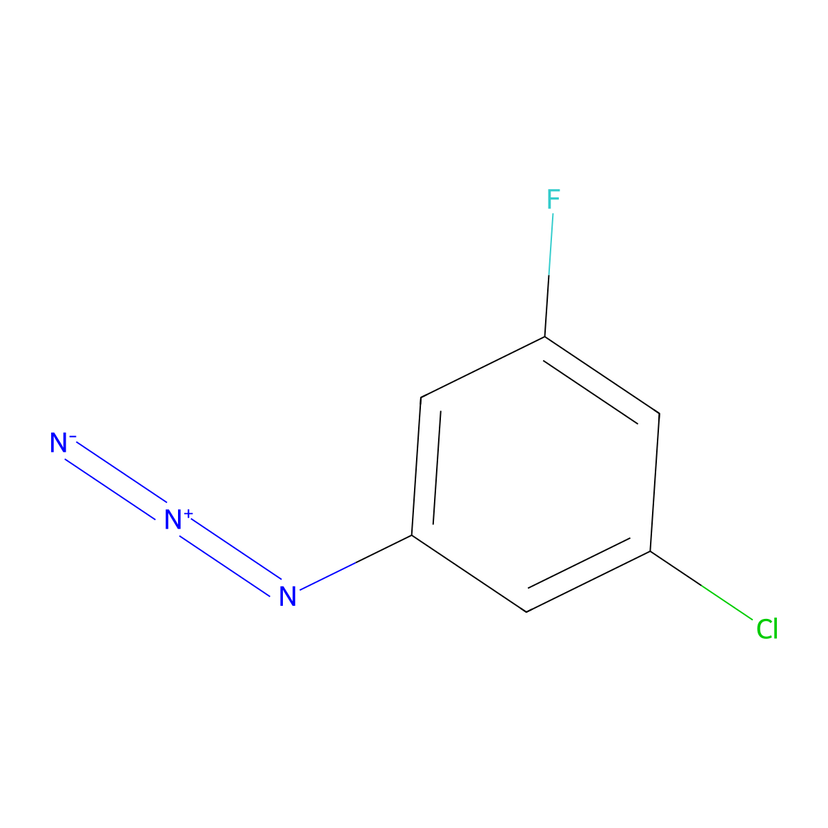 1-Azido-3-chloro-5-fluorobenzene molecular structure, CAS 1694834-23-5