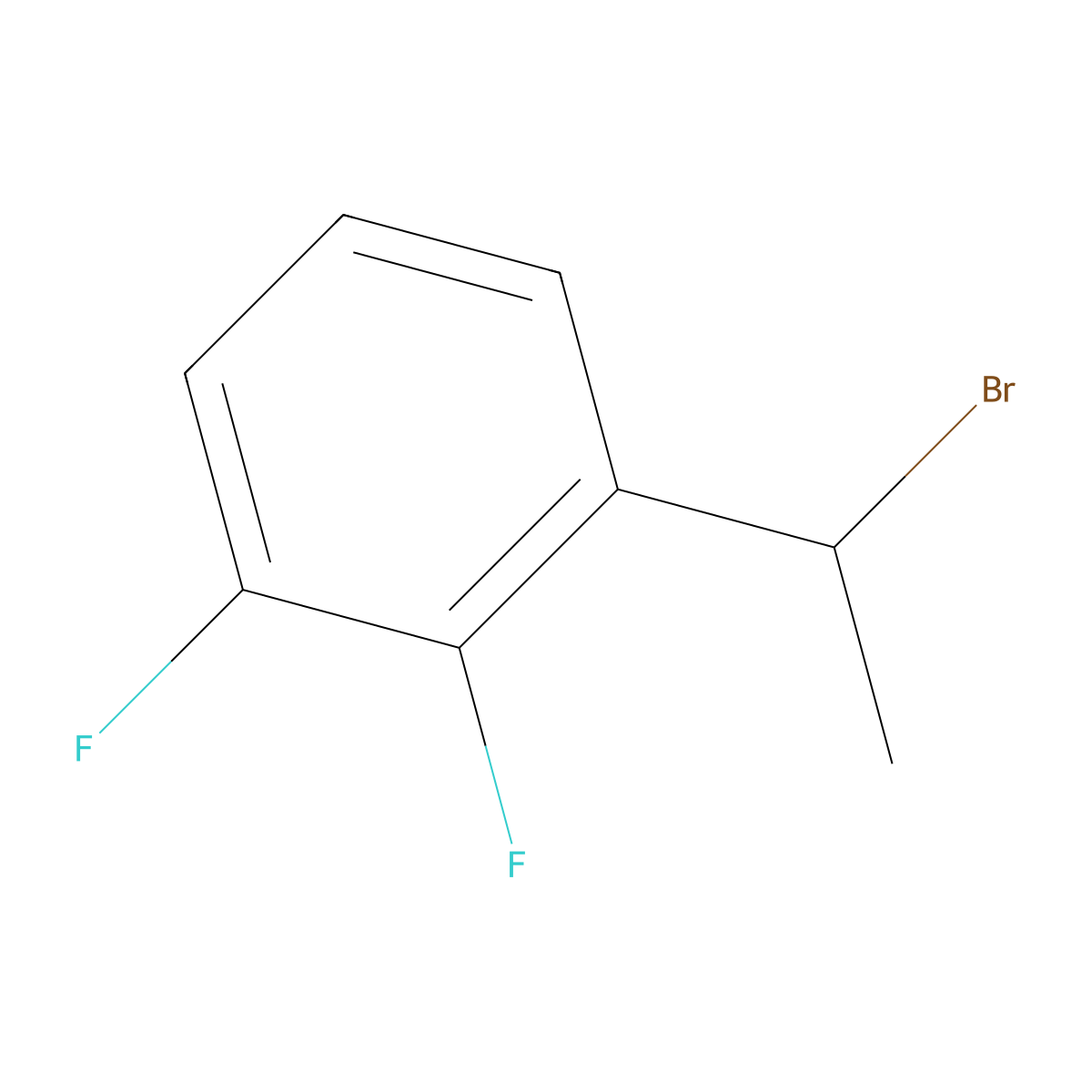 1-(1-Bromoethyl)-2,3-difluorobenzene molecular structure, CAS 1694857-76-5