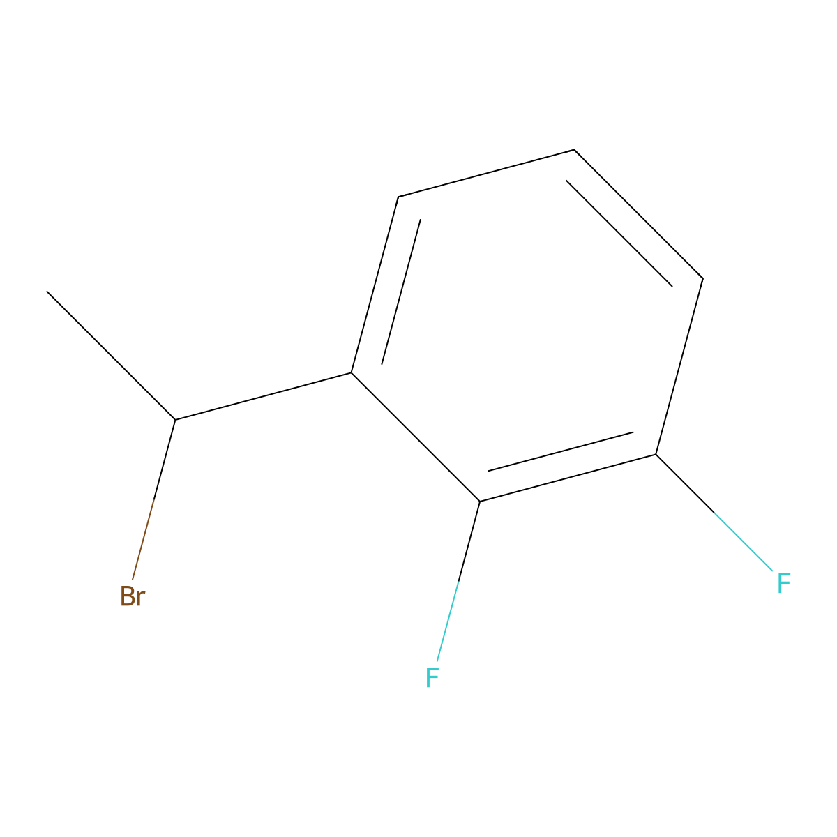 1-(1-Bromoethyl)-2,3-difluorobenzene molecular structure, CAS 1694857-76-5