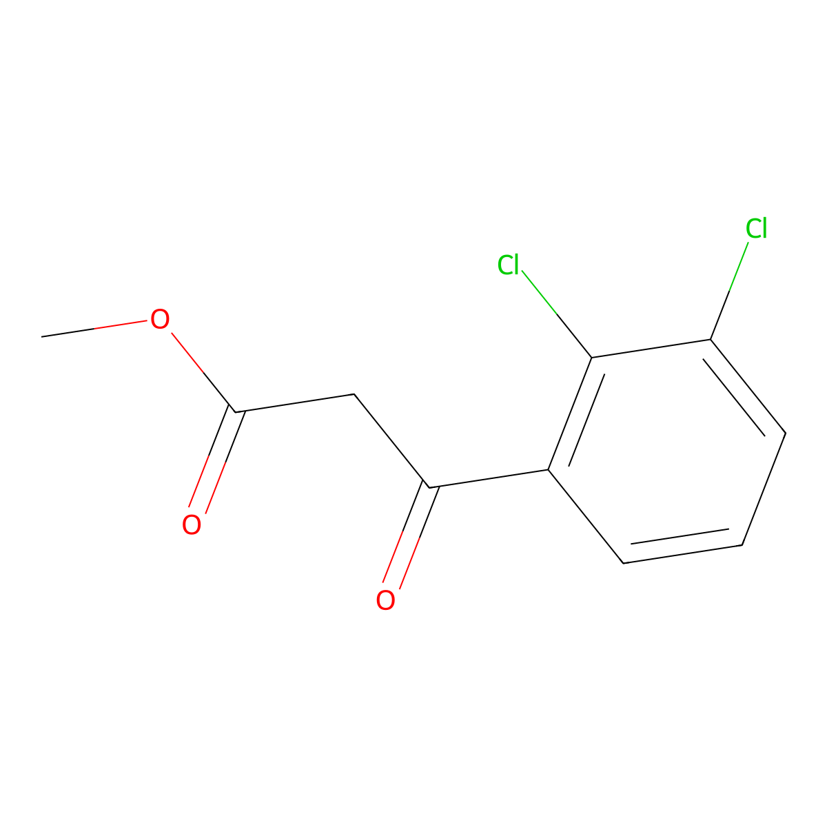 Methyl 3-(2,3-dichlorophenyl)-3-oxopropanoate molecular structure, CAS 1694863-99-4