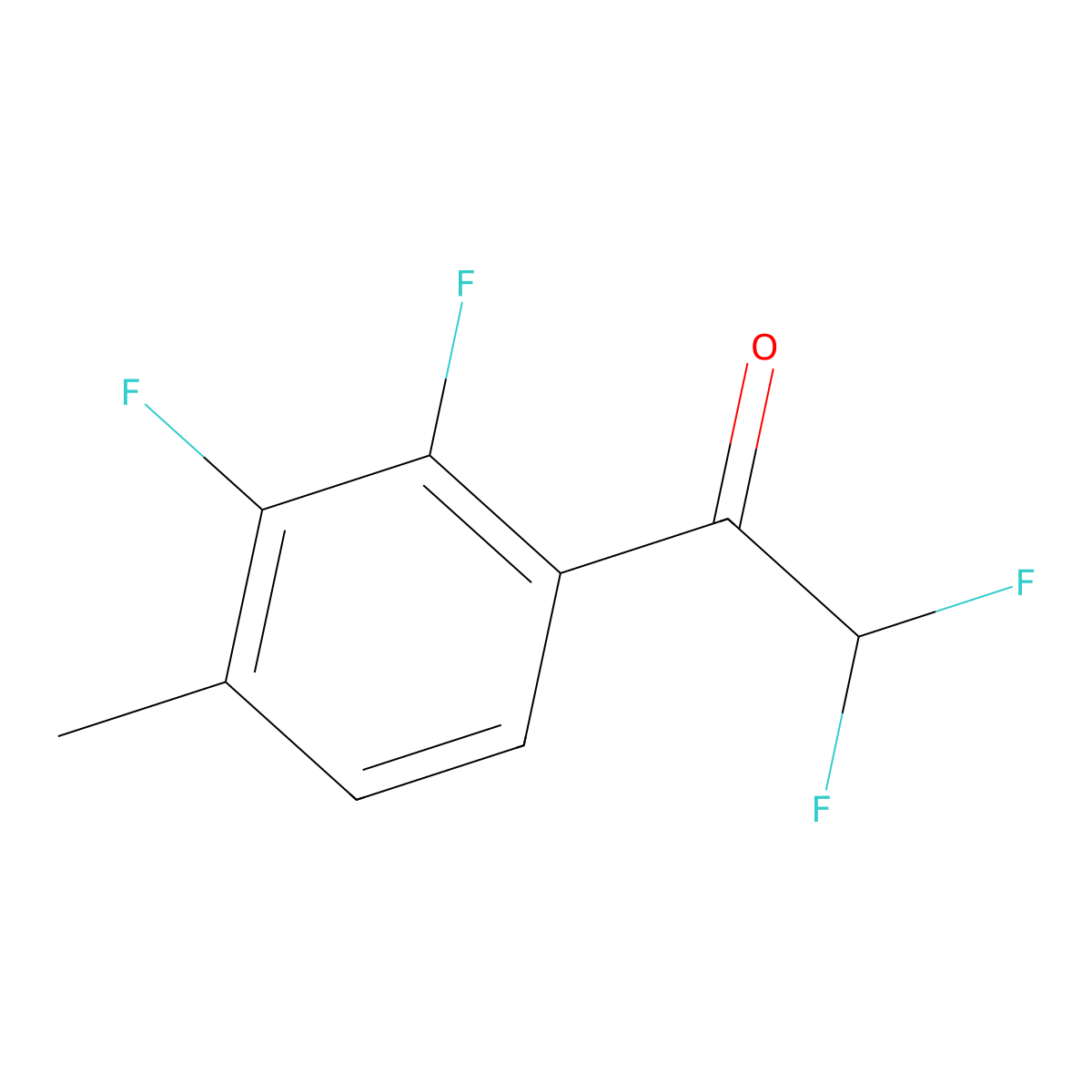 1-(2,3-Difluoro-4-methylphenyl)-2,2-difluoroethanone molecular structure, CAS 1694878-14-2
