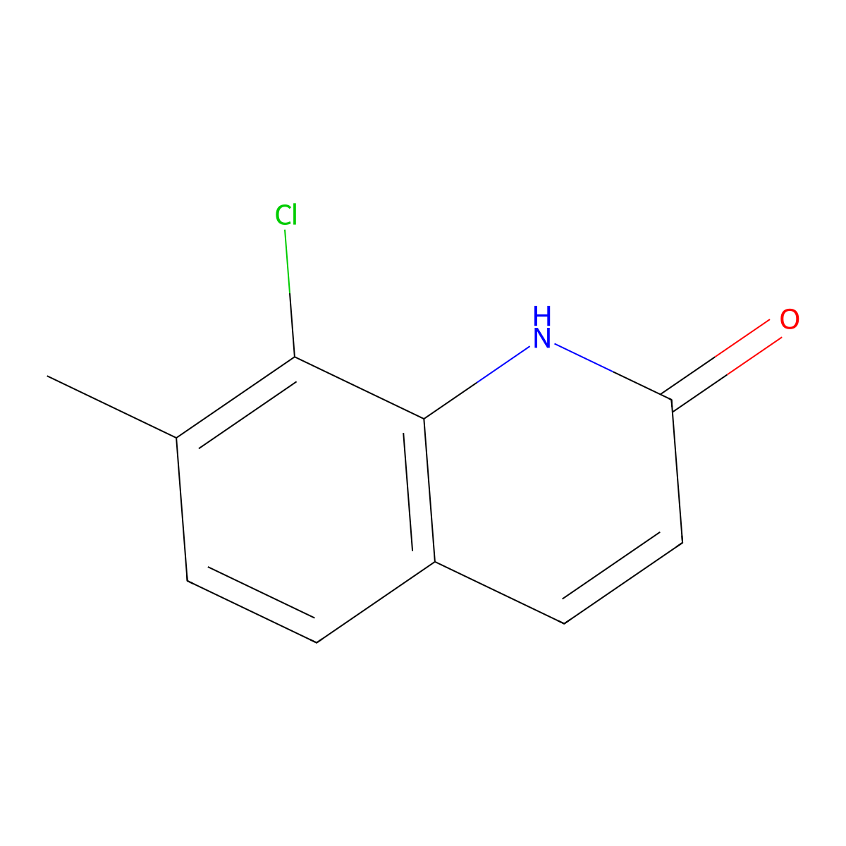8-Chloro-7-methylquinolin-2(1H)-one molecular structure, CAS 1694899-95-0