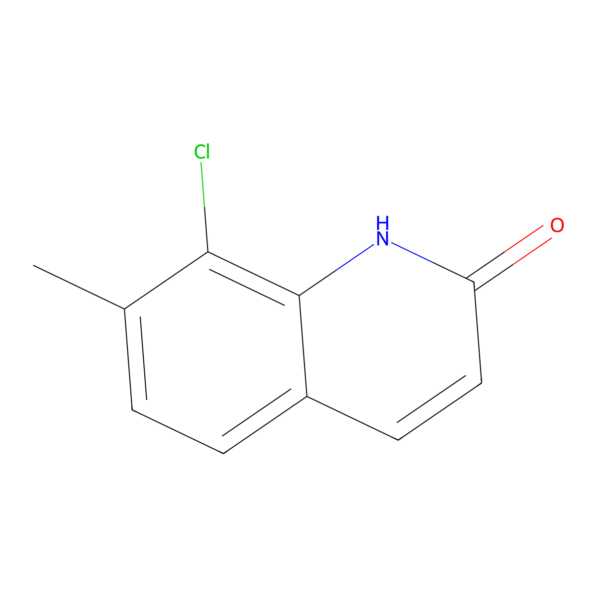 8-Chloro-7-methylquinolin-2(1H)-one molecular structure, CAS 1694899-95-0