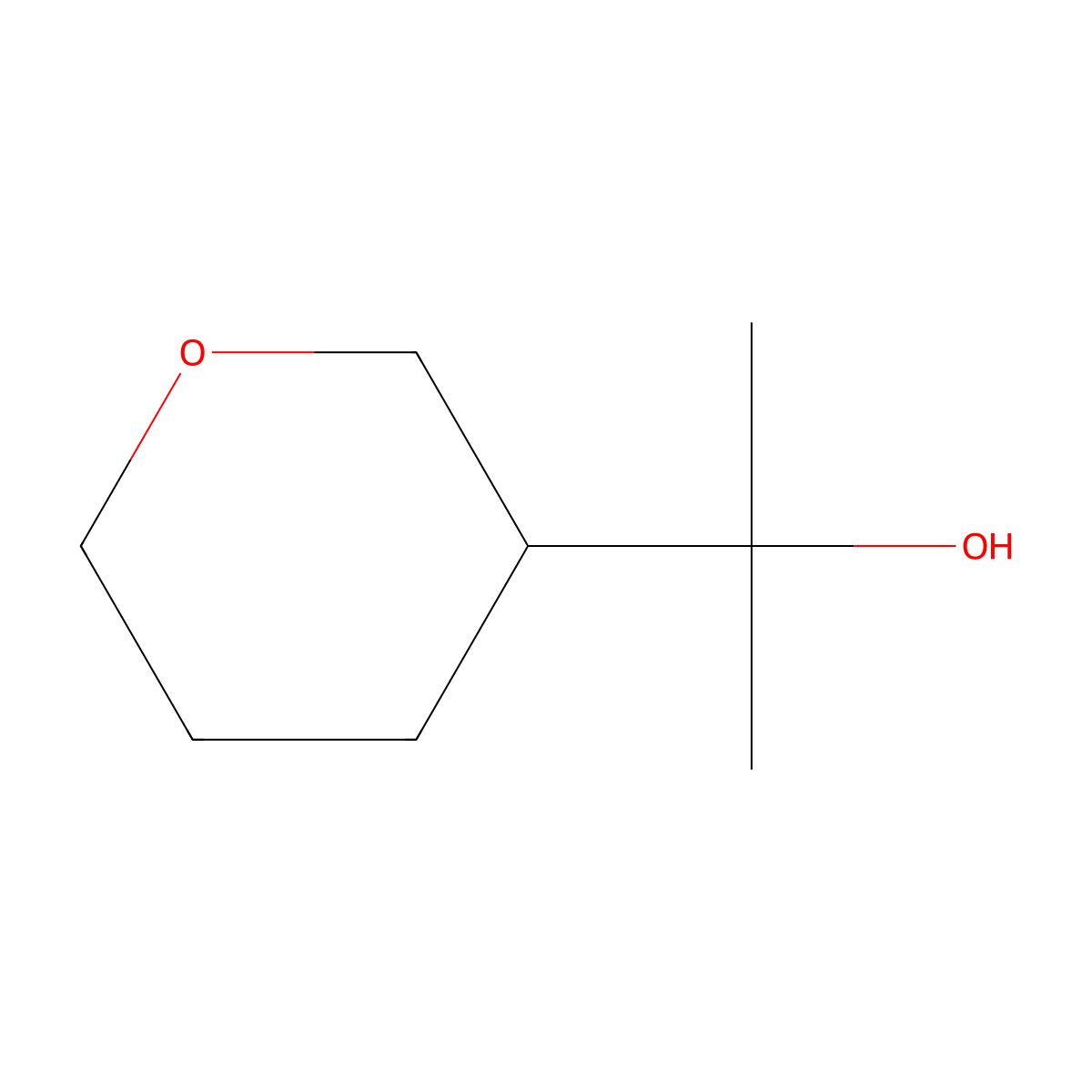 2-(Oxan-3-yl)propan-2-ol molecular structure, CAS 1694905-04-8