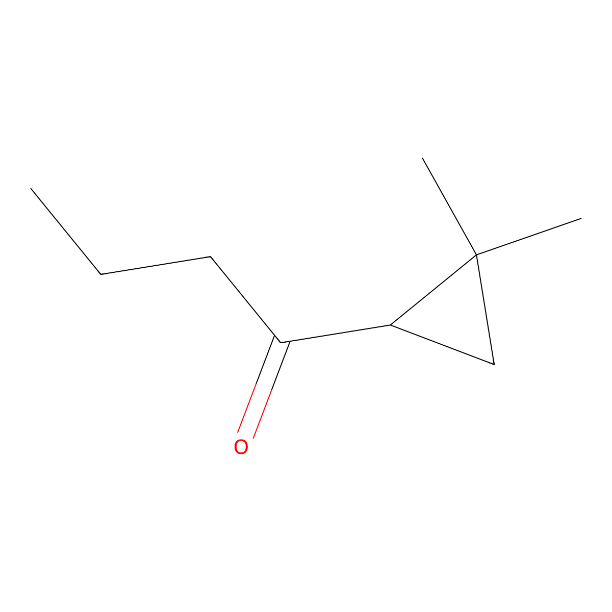1-(2,2-Dimethylcyclopropyl)butan-1-one molecular structure, CAS 1695002-73-3