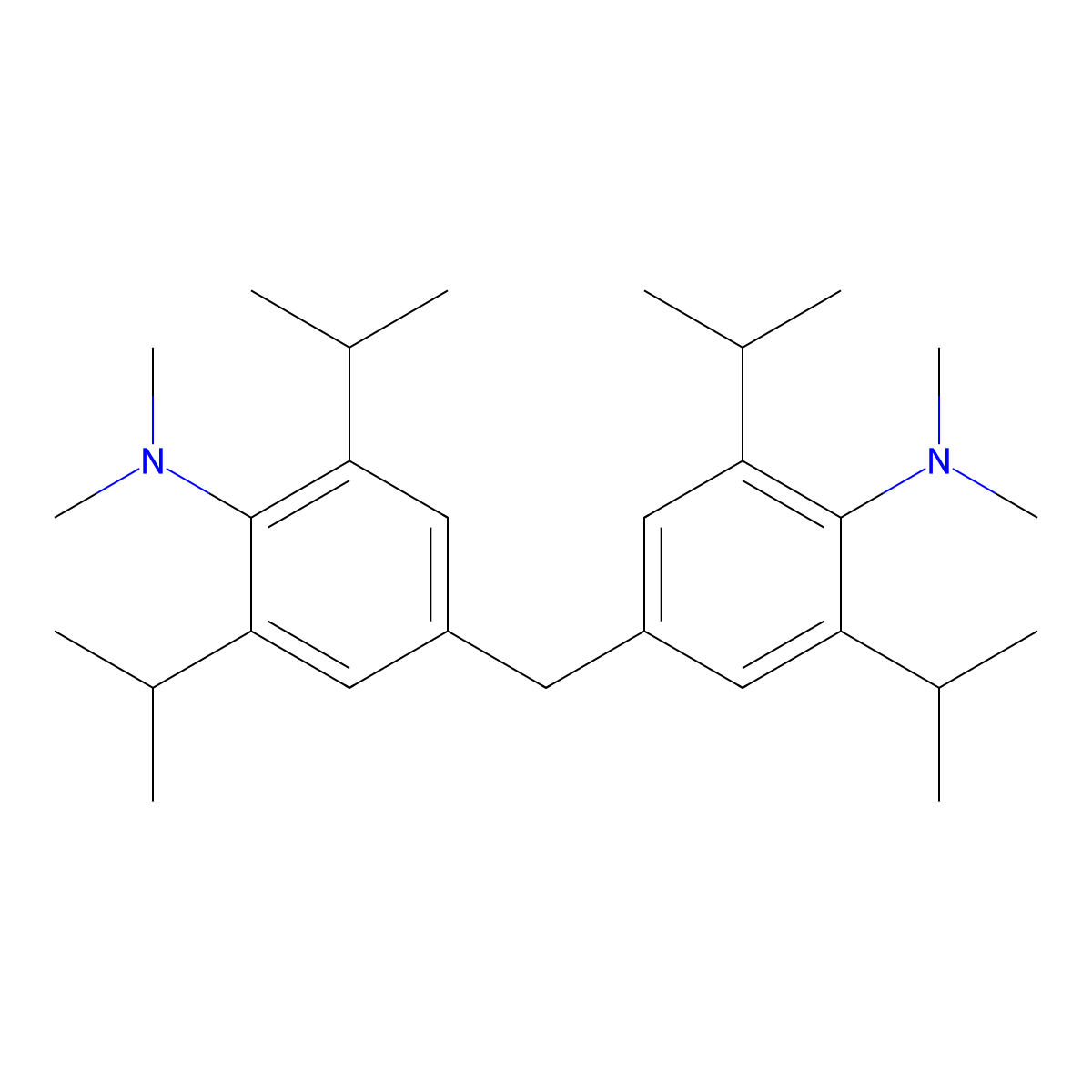 4,4'-Methylenebis(2,6-diisopropyl-N,N-dimethylaniline) molecular structure, CAS 169501-63-7