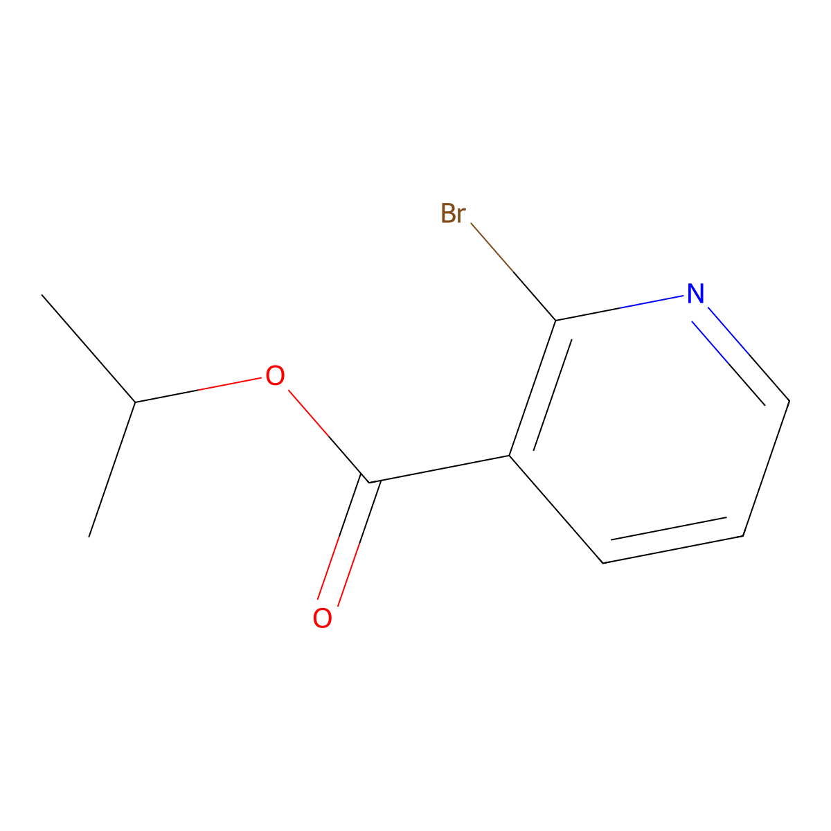 Isopropyl 2-bromonicotinate molecular structure, CAS 1695036-64-6