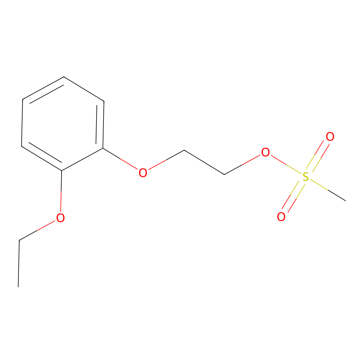 2-(2-Ethoxyphenoxy)ethyl methanesulfonate molecular structure, CAS 169506-15-4