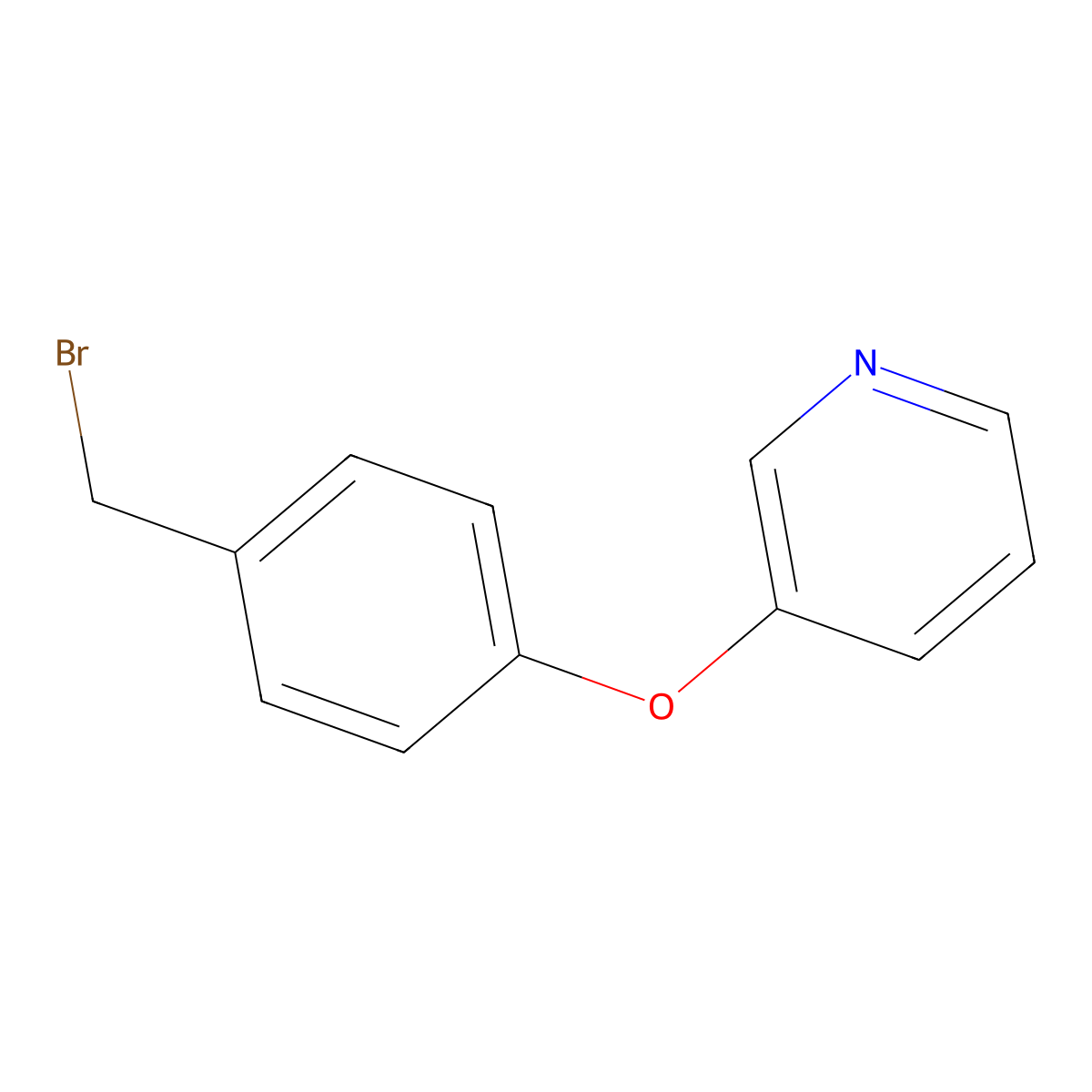 3-[4-(Bromomethyl)phenoxy]pyridine molecular structure, CAS 1695064-64-2
